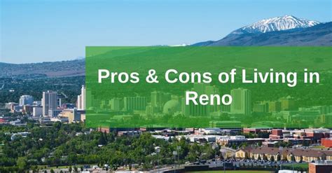 Pros and Cons of Living in Reno, Nevada .